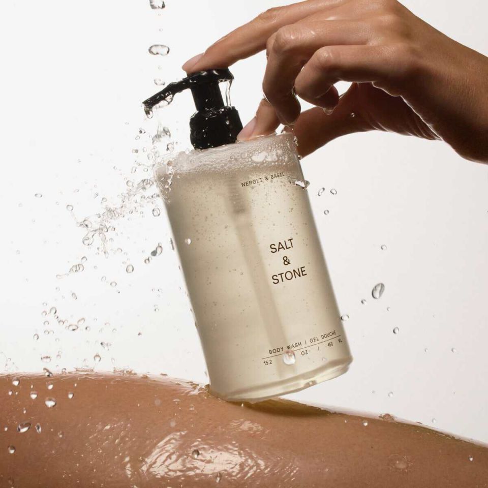 Salt & Stone gel za tuširanje Neroli & Basil njega kože